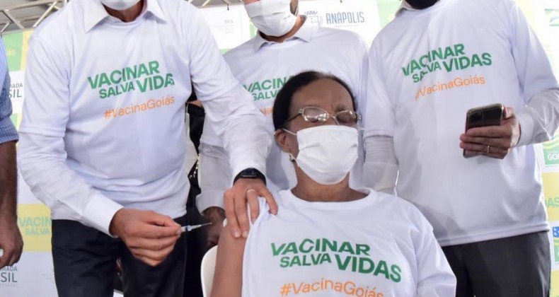 Goiás atinge 1 milhão de vacinados com primeira dose contra Covid-19