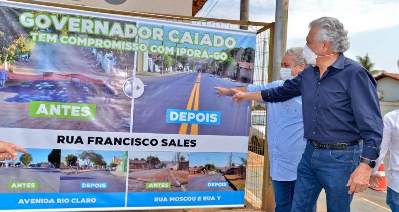 Caiado amplia sistema de esgoto e entrega reconstrução do anel viário