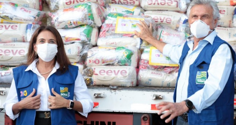 Governo de Goiás supera marca de 120 mil cestas básicas distribuídas em um mês de campanha